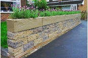 Wall display in sandstone